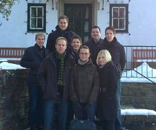 Die Reisegruppe der JU Frankenberg vor dem Adenauerhaus in Rhöndorf